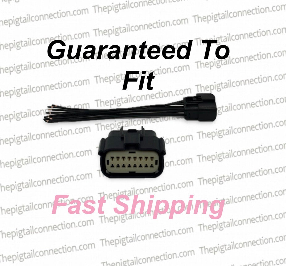 HARNESS CONNECTOR PLUG KIT FOR 2017-2019 FORD F250 F350 HEADLIGHT XENON FULL LED