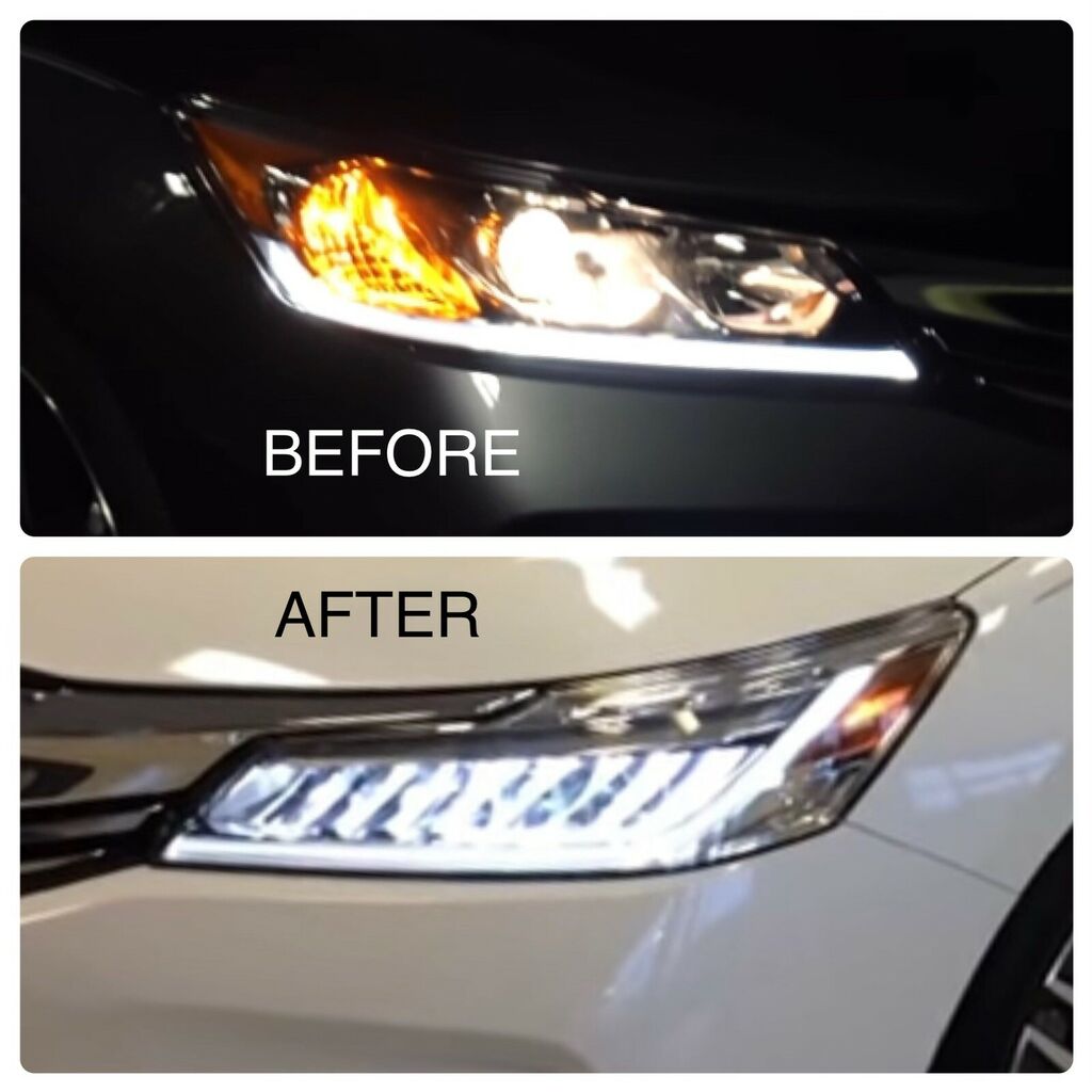 headlight conversion for 2016-2017 accord coupe halogen to 2016-17 touring led