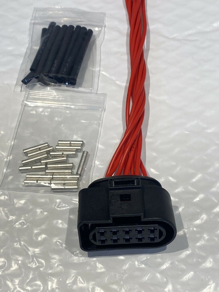 6-wire halogen headlight connector for 2002-2008 jaguar x-type repair pigtail