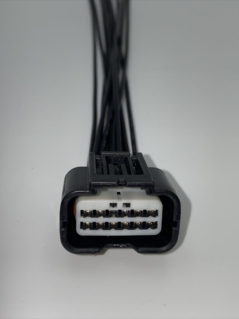 12 pin connector plug pigtail for acura 2017-18 mdx / 2018 rlx tlx led headlight