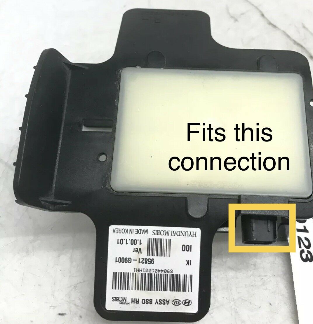 rear blind spot radar control module connector for 2019 -2021 genesis g70