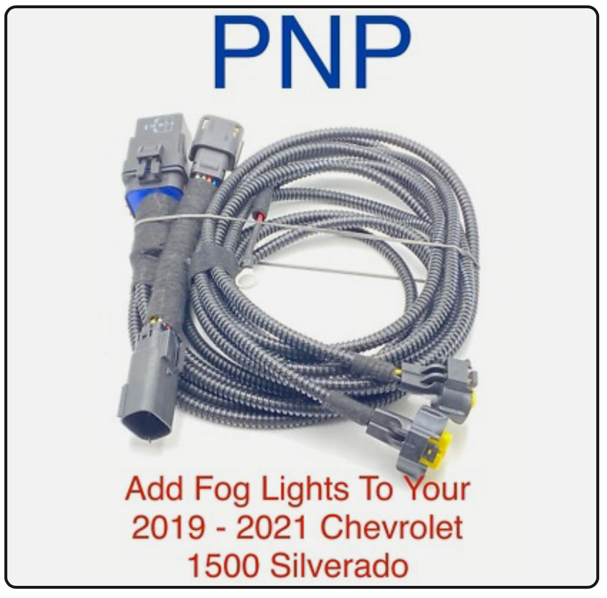 2019 2020 2021 Chevrolet Chevy Silverado 1500 Fog Light Lamp Harness PNP