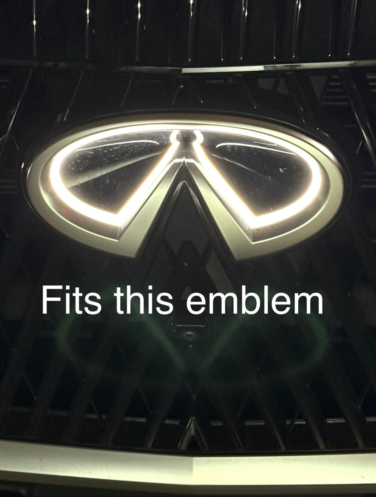 Fits 2025 2026 Infiniti QX80 LED front emblem