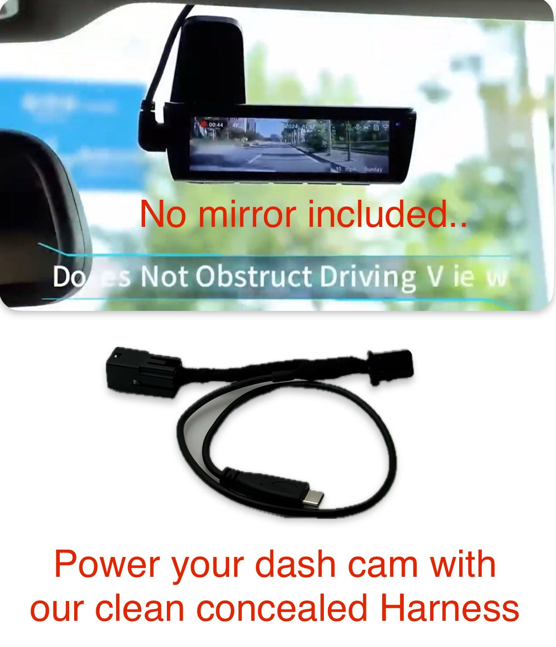 2022 - 2025 GMC Sierra 1500 Dashcam Power Harness PNP