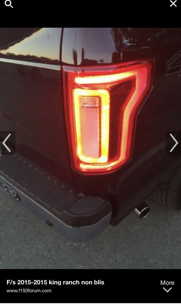 taillight conversion for 2018-20 ford f150 halogen to 2015-17 king ranch led’s