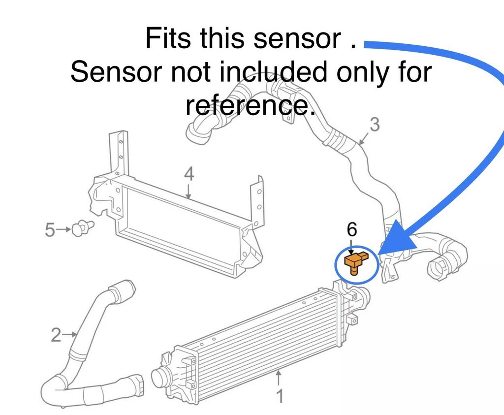 1.4l turbo boost sensor air pressure sensor “connector” for 2016-2019 cruze