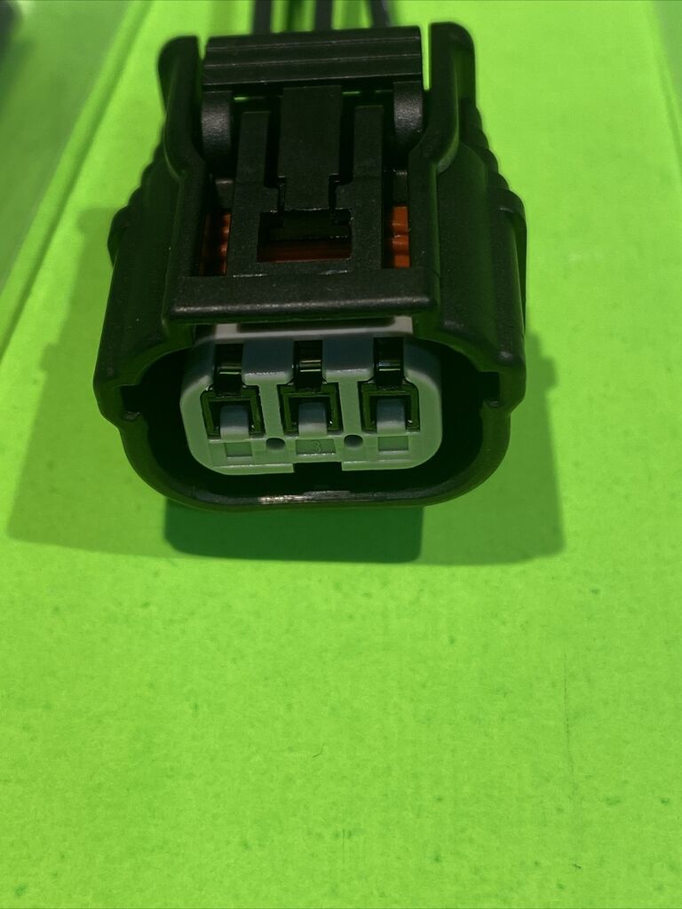 gray 3-pin coil pack connector pigtail for 2015-19 honda civic 1.5l turbo