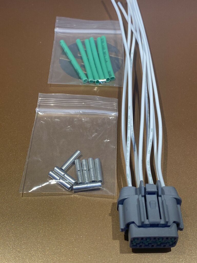harness repair pigtail kit for nissan maxima led hid headlight 8- wire