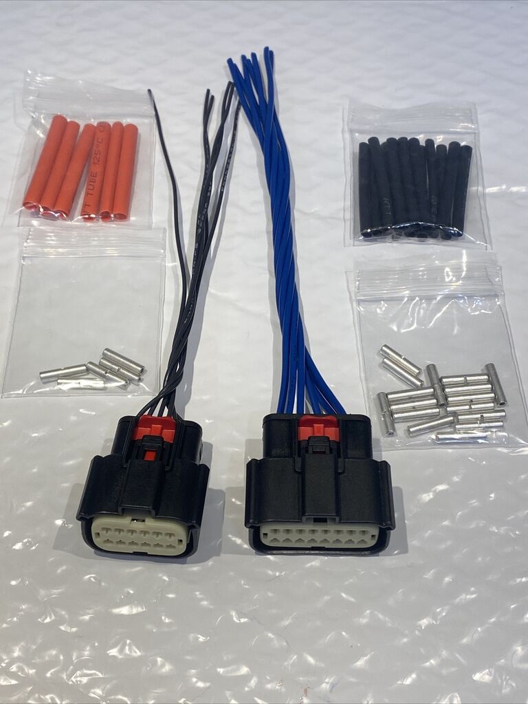 for lincoln 2017-2019 mkz hid projector connector set one headlight 14 & 6 pin