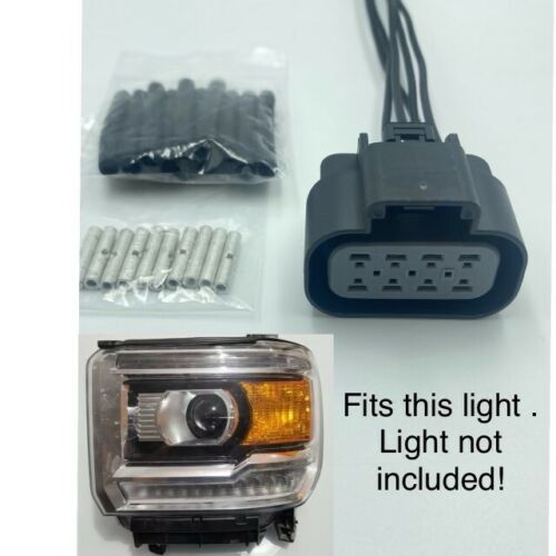 headlight connector plug for 2014 - 2018 gmc sierra